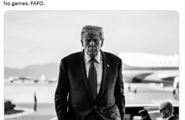 Nhà Trắng đăng ảnh Tổng thống Trump tại sân bay Hàn Quốc