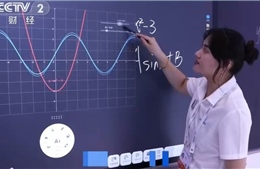 Bảng đen tích hợp trí tuệ nhân tạo (AI) của Trung Quốc gây bão mạng xã hội