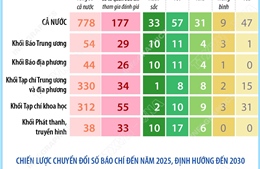 Bức tranh chuyển đổi số báo chí 2025: Cả nước có 33 cơ quan báo chí đạt mức xuất sắc