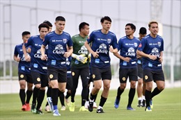 Đội tuyển Thái Lan rèn chiến thuật trước trận gặp Việt Nam.