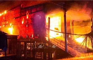 Liên tiếp xảy ra hai vụ cháy nhà dân tại xã Đất Mũi, Cà Mau