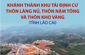 Khánh thành Khu tái định cư thôn Làng Nủ, thôn Nậm Tông và thôn Kho Vàng 