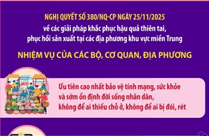 Nghị quyết số 380/NQ-CP về các giải pháp khắc phục hậu quả thiên tai ở miền Trung