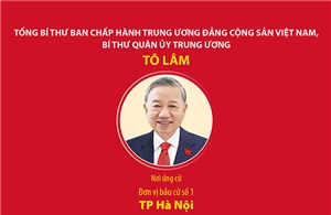 Các đồng chí lãnh đạo cấp cao ứng cử đại biểu Quốc hội khóa XVI 