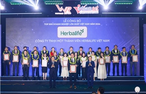 Herbalife Việt Nam được vinh danh Top 500 doanh nghiệp lớn nhất Việt Nam 2024