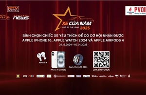 Bình chọn xe của năm 2025 nhận iPhone 16 trị giá 30 triệu đồng