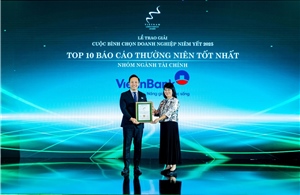 Hai giải thưởng uy tín ghi nhận nỗ lực minh bạch trong hoạt động quản trị của VietinBank