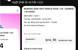 Vé Presale BIGBANG tại Hà Nội bán hết sau 2 tiếng, chờ săn suất VPBank Mastercard