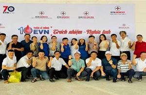 CBCNV Nhiệt điện Bà Rịa hưởng ứng Tuần lễ Hồng EVN lần thứ X