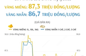 Giá vàng SJC sáng 17/1/2025: Đồng loạt tăng giá