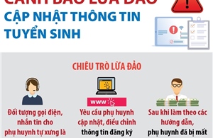 Cảnh báo lừa đảo cập nhật thông tin tuyển sinh