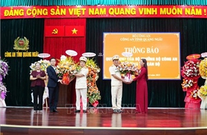 Đại tá Hồ Song Ân làm Giám đốc Công an tỉnh Quảng Ngãi