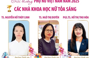 Giải thưởng Phụ nữ Việt Nam năm 2025: Các nhà khoa học nữ tỏa sáng