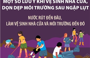 Nước rút đến đâu, làm vệ sinh nhà cửa và môi trường đến đó
