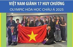 Việt Nam giành 17 huy chương Olympic Hóa học châu Á 2025