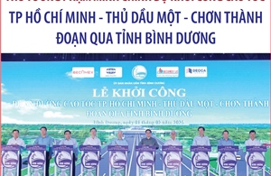 Thủ tướng dự khởi công cao tốc TP Hồ Chí Minh - Thủ Dầu Một - Chơn Thành đoạn qua tỉnh Bình Dương