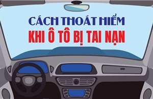 Cách thoát hiểm khi ô tô bị tai nạn