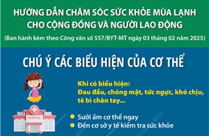 Chú ý các biểu hiện của cơ thể trong mùa lạnh   