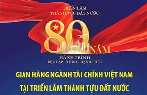Gian hàng ngành Tài chính Việt Nam tại Triển lãm Thành tựu Đất nước