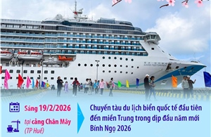 Thông tin về tàu du lịch quốc tế 'xông đất' đầu năm Bính Ngọ 2026