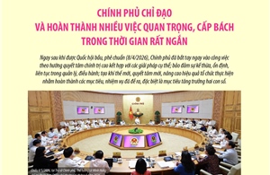 Chính phủ chỉ đạo và hoàn thành nhiều việc quan trọng, cấp bách trong thời gian rất ngắn