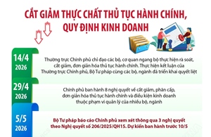 Cắt giảm thực chất thủ tục hành chính, quy định kinh doanh