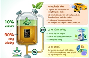 Một số lợi ích của xăng sinh học E10