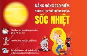 Nắng nóng cao điểm: Những lưu ý để phòng chống sốc nhiệt