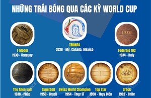Những trái bóng qua các kỳ World Cup