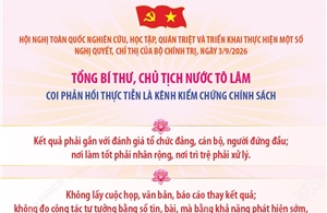 Tổng Bí thư, Chủ tịch nước Tô Lâm: Coi phản hồi thực tiễn là kênh kiểm chứng chính sách