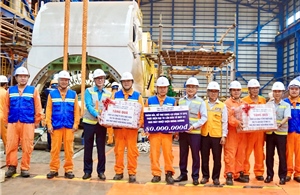 EVNGENCO3:Tiếp sức người lao động trên công trường đại tu tổ máy S1