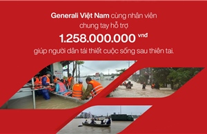Generali Việt Nam hỗ trợ hơn 1,2 tỷ đồng giúp người dân tái thiết cuộc sống sau thiên tai