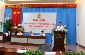 Đại hội Công đoàn Nhiệt điện Bà Rịa khóa XI thành công tốt đẹp