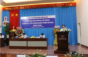 Nhiệt điện Bà Rịa tổ chức thành công Đại hội đồng cổ đông thường niên năm 2026