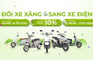 YADEA triển khai chương trình “Đổi Xe xăng sang Xe điện” tại Hà Nội và TP Hồ Chí Minh