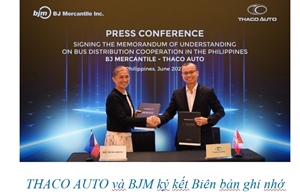 THACO AUTOvà Tập đoànBJ Mercantile hợp tác phân phối xe bus tại Philippines