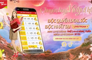Triệu vé 0 đồng, ưu đãi vé Tết và hàng nghìn quà tặng hấp dẫn tại Vietjet Mega Livestream 27/11