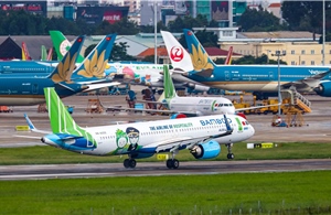 Bamboo Airways, Vietnam Airlines, Vietjet thực hiện các chuyến bay khai trương sân bay Long Thành