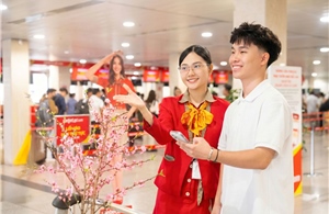 Vietjet tăng gần 1.800 chuyến bay phục vụ cao điểm Tết Bính Ngọ 2026