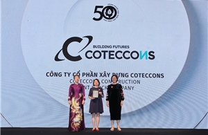 Coteccons 4 năm liên tiếp vào Top 50 Doanh nghiệp phát triển bền vững 