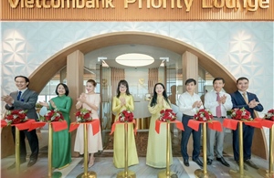 Khai trương Phòng chờ Vietcombank Priority tại Nhà ga T3 Sân bay quốc tế Tân Sơn Nhất