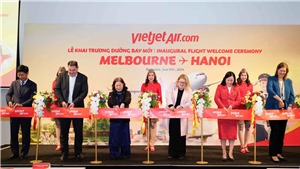 Vietjet khai trương đường bay kết nối Melbourne với Hà Nội