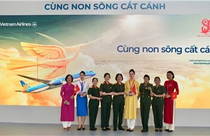 Dấu ấn Vietnam Airlines tại Triển lãm Thành tựu đất nước