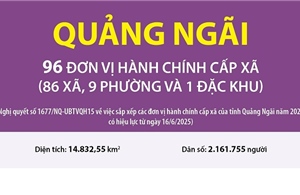 Thông tin chi tiết sắp xếp các đơn vị hành chính cấp xã của tỉnh Quảng Ngãi