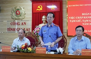 Kiểm tra, giám sát công tác tạm giữ, tạm giam và thi hành án hình sự tại Gia Lai