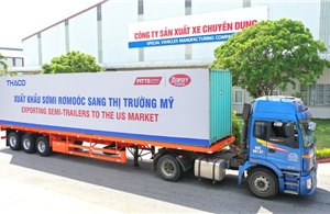 THACO đẩy mạnh xuất khẩu sơmi rơmoóc sang thị trường Mỹ