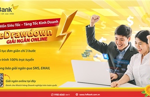 Giải ngân 100% online, tiền về ngay tài khoản doanh nghiệp tại HDBank