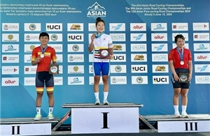 Nguyễn Thị Thật giành HCB tại Giải Xe đạp đường trường vô địch châu Á 2024