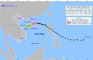 Thời tiết đêm 19/11: Bão số 9 tiến gần Hoàng Sa, tiếp tục giảm cấp
