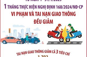 Vi phạm và tai nạn giao thông đều giảm